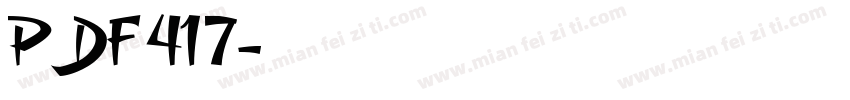 PDF 417字体转换